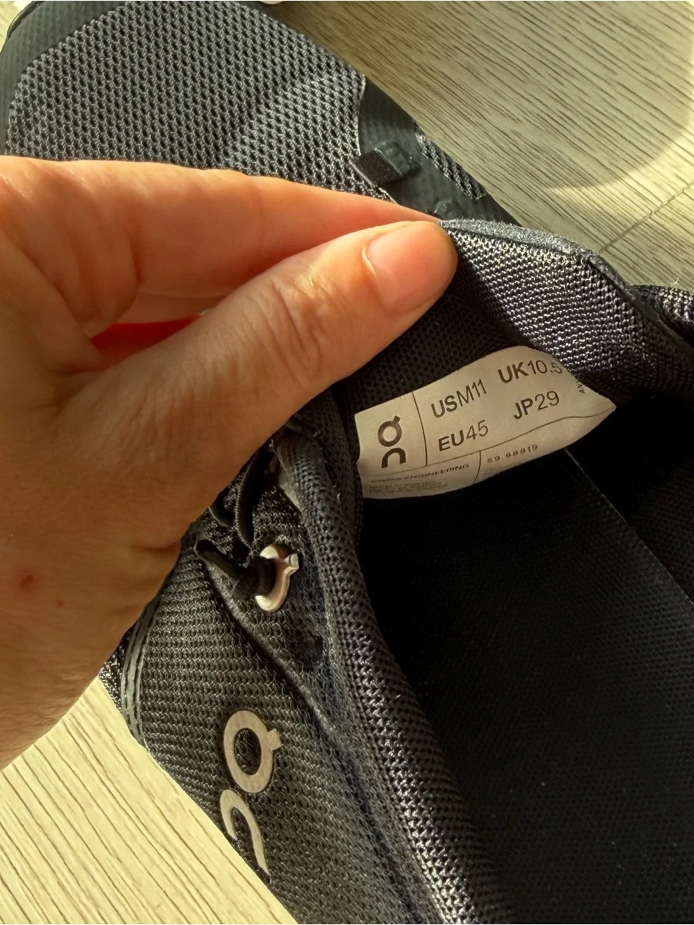 On Running  Black and White Sneakers